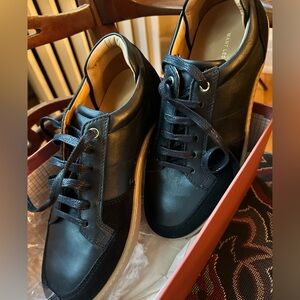 WANT Les Essentiels Lydd Black Leather & Suede Sneakers | EU 40